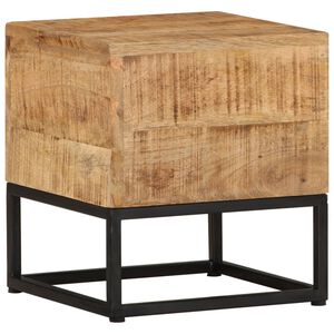 vidaXL Beistelltisch 30x30x33 cm Raues Mangoholz