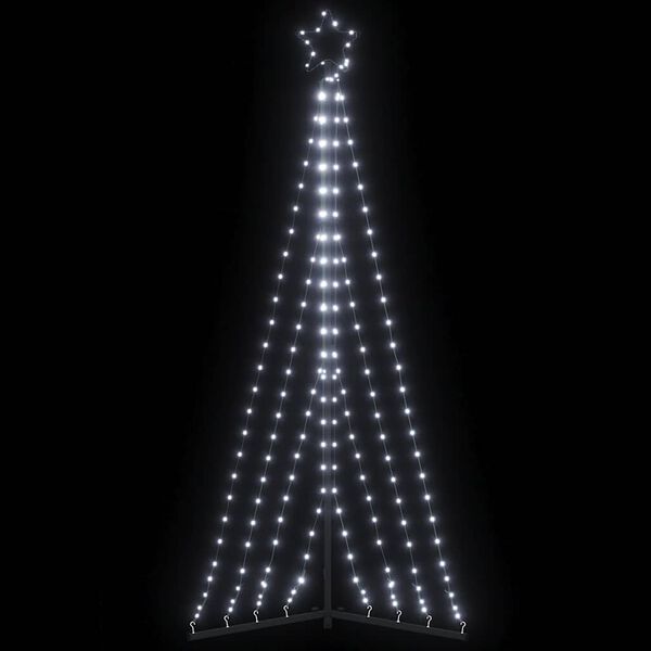 vidaXL LED Weihnachtsbaum 339 LEDs Kaltweiß 182 cm