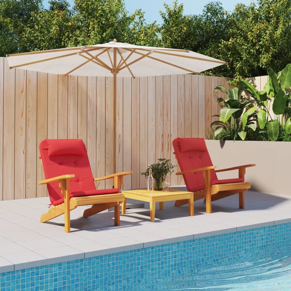 vidaXL Adirondack-Auflagen 2 Stk. Rot Oxford-Gewebe