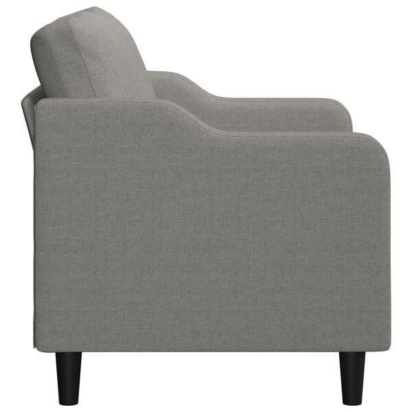 vidaXL 2-Sitzer-Sofa Dunkelgrau 120 cm Stoff