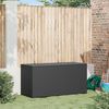 vidaXL Garten-Auflagenbox Schwarz 120x50x60 cm Poly Rattan