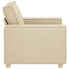 vidaXL Sofa Stuhl Creme 60 cm Stoff