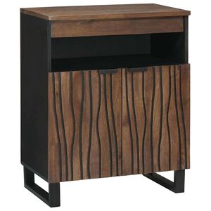 vidaXL Sideboard Braun 60 x 33 x 75 cm massives Mangoholz