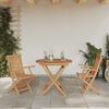 vidaXL Garten Essgruppe 3 pcs Braun Massivholz Akazie