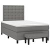 vidaXL Boxspringbett mit Matratze Dunkelgrau 120x190 cm Stoff