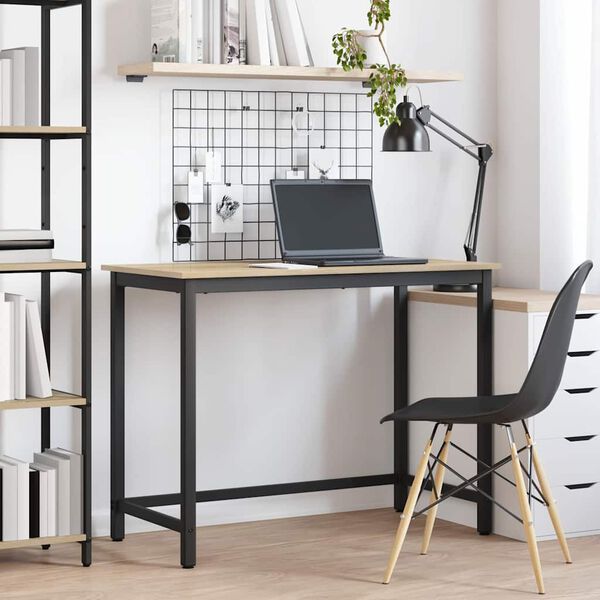 vidaXL Tisch Sonoma-Eiche 80 x 50 x 76,5 cm Ingenieure Holz und Stahl