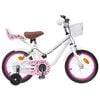 vidaXL Kinderfahrrad 14 Zoll f&uuml;r 3-5 Jahre alt Wei&szlig;