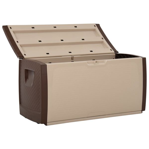 vidaXL Aufbewahrungsbox Beige und Braun 122x56x63 cm
