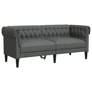 vidaXL Sofa Dunkelgrau 182,5 x 74,5 x 74,5 cm Polyester