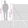 vidaXL Zaunpfosten Gr&uuml;n 25 x 1,4 m (19 x 19 mm Netz) Stahl und PVC