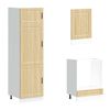 vidaXL 7-tlg. K&uuml;chenschrank-Set Porto Sonoma-Eiche Holzwerkstoff