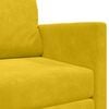 vidaXL Schlafsofa 110cm Sonnenblumen Gelb Samt