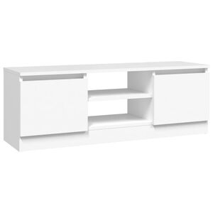 vidaXL TV-Schrank mit T&uuml;r Wei&szlig; 102x30x36 cm