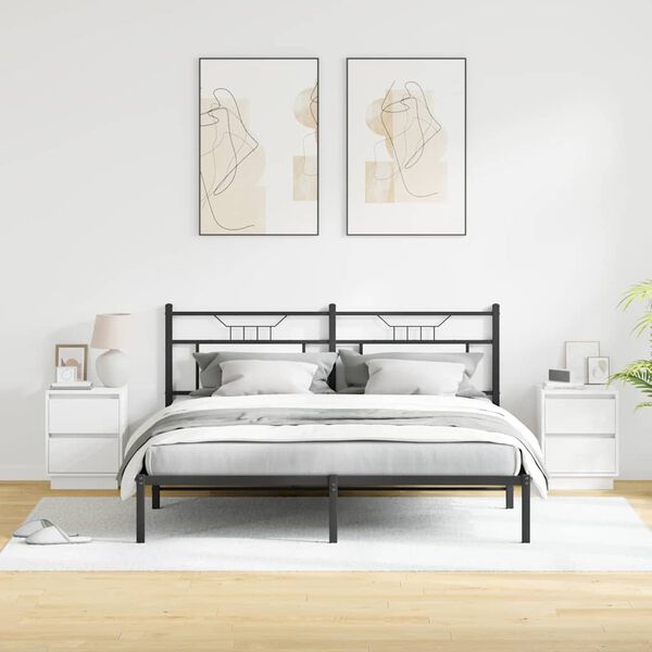 vidaXL Nachttisch 2 pcs Wei&szlig; 39 x 34,5 x 50 cm Holzwerkstoff