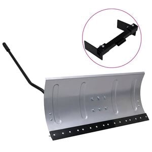 vidaXL Schneeschild f&uuml;r Rasentraktor mit Adapter 100 cm