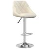 vidaXL Barhocker 2 Stk. Creme Samt