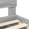vidaXL Bettrahmen Graues Sonoma 200 x 200 cm Massives Kiefernholz