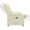 vidaXL Massagesessel Elektrisch Creme Kunstleder