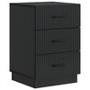 vidaXL Nachttisch Schwarz 43 x 41 x 63,5 cm Holzwerkstoff