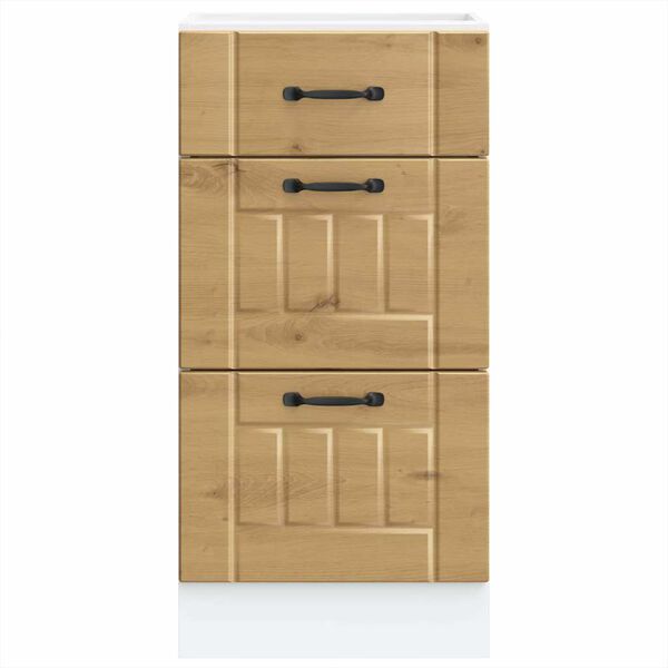 vidaXL K&uuml;chen-Unterschrank Lucca Artisan-Eiche Holzwerkstoff