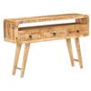 vidaXL Sideboard 120x30x75 cm Raues Mangoholz