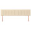 vidaXL Kopfteile Creme 160x5x78/88 cm Stoff