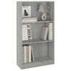 vidaXL B&uuml;cherregal Grau Sonoma 60x24x109 cm Holzwerkstoff