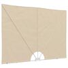 vidaXL Faltbarer Terrassen-Seitenf&auml;cher Creme 300&times;200 cm