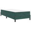 vidaXL Boxspringbett mit Matratze Dunkelgr&uuml;n 100 x 200 cm Stoff