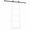 vidaXL Schiebet&uuml;r ORKDAL Wei&szlig; und Schwarz 83 x 211 cm