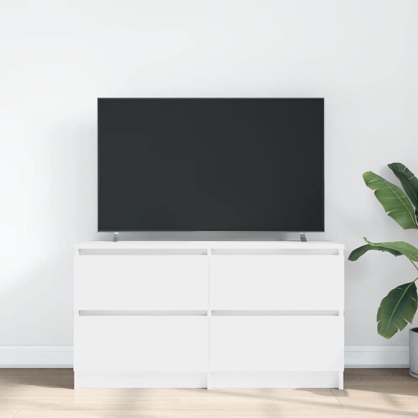 vidaXL TV-Schrank Wei&szlig; 100x35x54 cm Holzwerkstoff