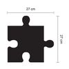 WALPLUS Tafel-Aufkleber Puzzle 54&times;54 cm Schwarz