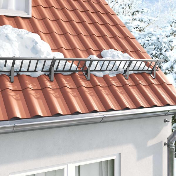 vidaXL Schneew&auml;chter Unterst&uuml;tzung 6 pcs Anthrazit 29,5 x 3 x 34,5 cm