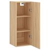 vidaXL Wandschrank Sonoma-Eiche 34,5x34x90 cm
