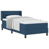 vidaXL Boxspringbett mit Kissen mit Kopfteil Blau 200 x 90 cm Stoff