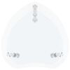 vidaXL Beistelltisch mit 2 Ablagen Transparent 38x38x50 cm Hartglas