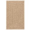 vidaXL Teppich ZIZUR 240x340 cm Jute-Optik Indoor und Outdoor