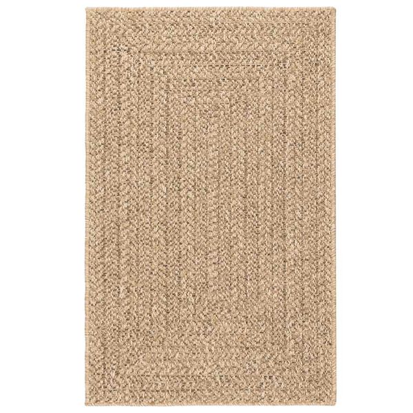 vidaXL Teppich ZIZUR 240x340 cm Jute-Optik Indoor und Outdoor