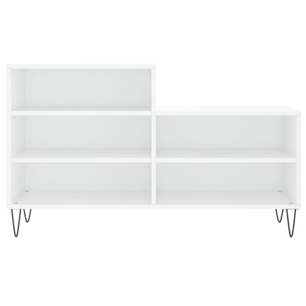 vidaXL Schuhregal Weiß 102x36x60 cm Holzwerkstoff