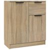vidaXL Sideboards 2 Stk. Sonoma-Eiche 60x30x70 cm Holzwerkstoff