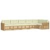 vidaXL Outdoor-Sofagarnitur 6 Stk. Wei&szlig; und Creme Polyester