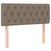 vidaXL Kopfteil Taupe 100x7x78/88 cm Stoff
