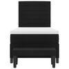 vidaXL Boxspringbett mit Kopfteil Schwarz 100 x 200 cm Stoff