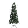 vidaXL K&uuml;nstlicher Weihnachtsbaum mit 300 LEDs mit St&auml;nder Gr&uuml;n 210 cm