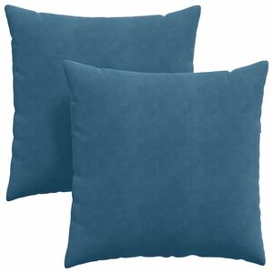 vidaXL Sofakissen 2 St&uuml;ck Blau 60 x 60 cm Cordstoff