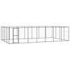 vidaXL Outdoor-Hundezwinger Stahl 33,88 m&sup2;