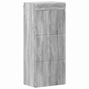 vidaXL Badezimmer-Wandschrank TULUM Graues Sonoma 37 x 24,5 x 86 cm