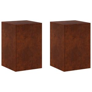 vidaXL Pflanzenst&auml;nder 2 pcs Rostoptik 40 x 40 x 60 cm Wetterfeststahl