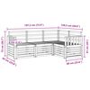 vidaXL Sofagarnituren 4 pcs Natur Massivholz Akazie