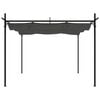 vidaXL Pergola mit Schiebedach Anthrazit 295x292x230 cm